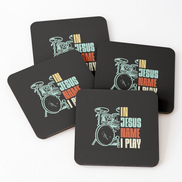 Item preview, Jesus Name I Play Drums God Drumming Music Christian Drummer  designed and sold by RolandSt.