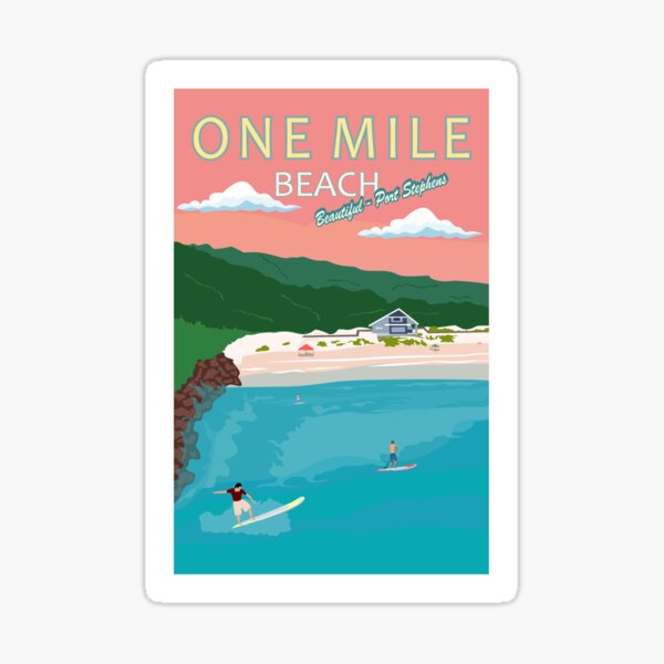 Item preview, Vintage - Beautiful -Port Stephens - One Mile Beach designed and sold by BeautPSStore.