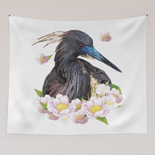 Item preview, tricolor heron designed and sold by obscurite.