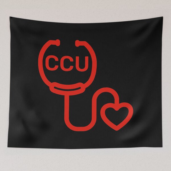 Item preview, CCU-Coronary-Cardiac Care Unit-Nurse, RN, NP, LPN, RT, Doctor, MD, Stethoscope Heart designed and sold by SighFly52.