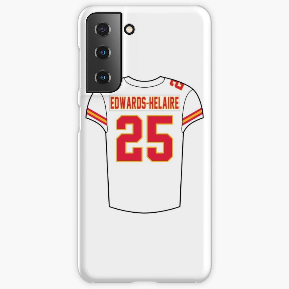 Clyde Edwards-Helaire Away Jersey Sticker for Sale by designsheaven