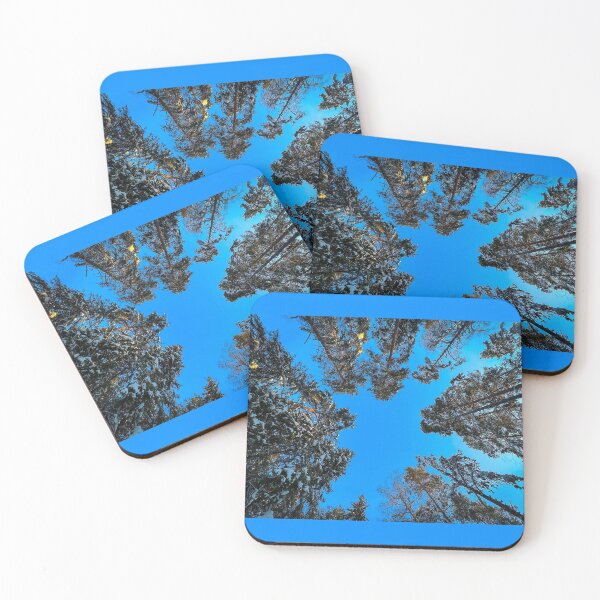 Item preview, Bottom view of trees in winter forest designed and sold by Rashkin.
