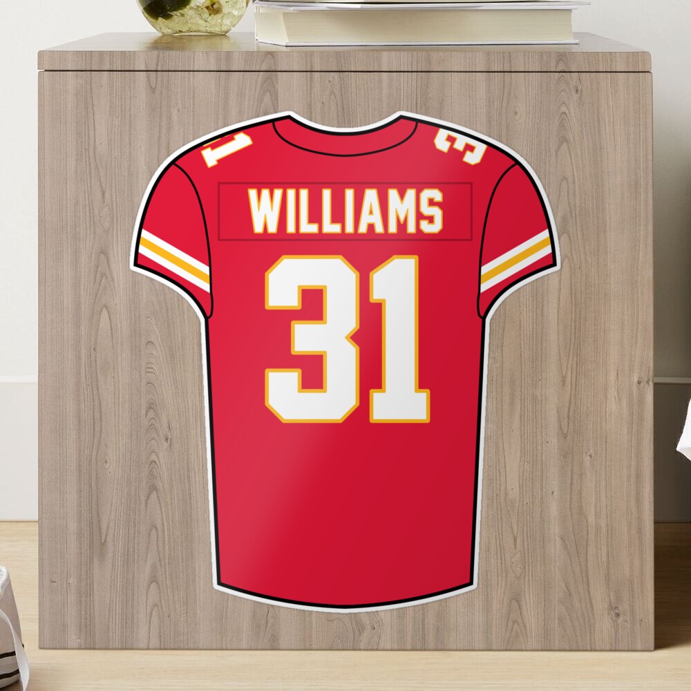 Chris Jones Home Jersey Sticker for Sale by designsheaven