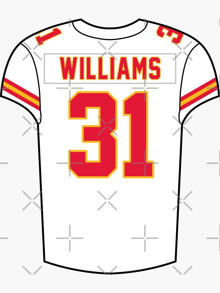 Derrick Thomas Home Jersey Sticker for Sale by designsheaven