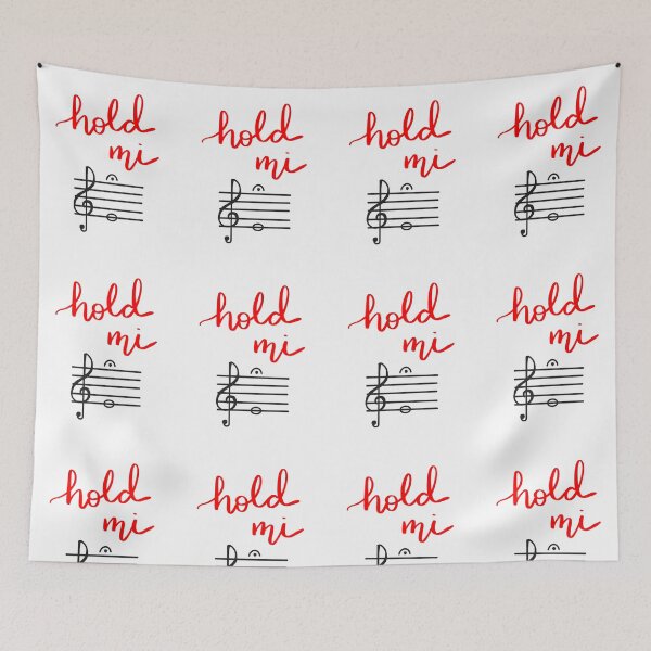 Item preview, Hold Mi - music pun design designed and sold by aprilhues.