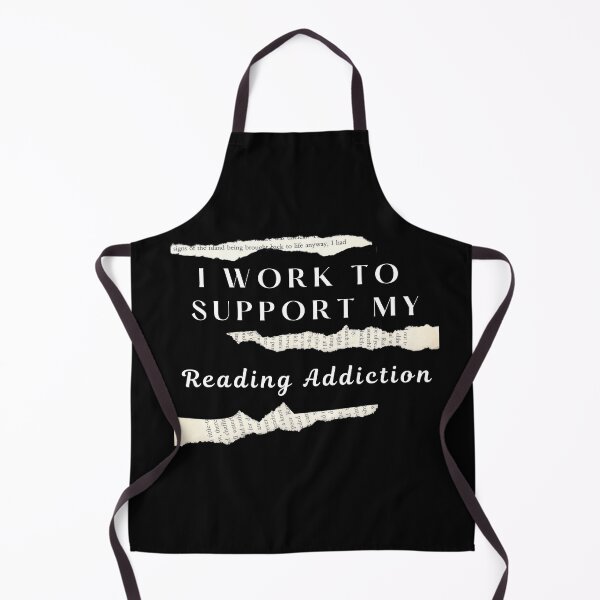 Item preview, I Work To Support My Reading Addiction (dark) designed and sold by Vimbuy.