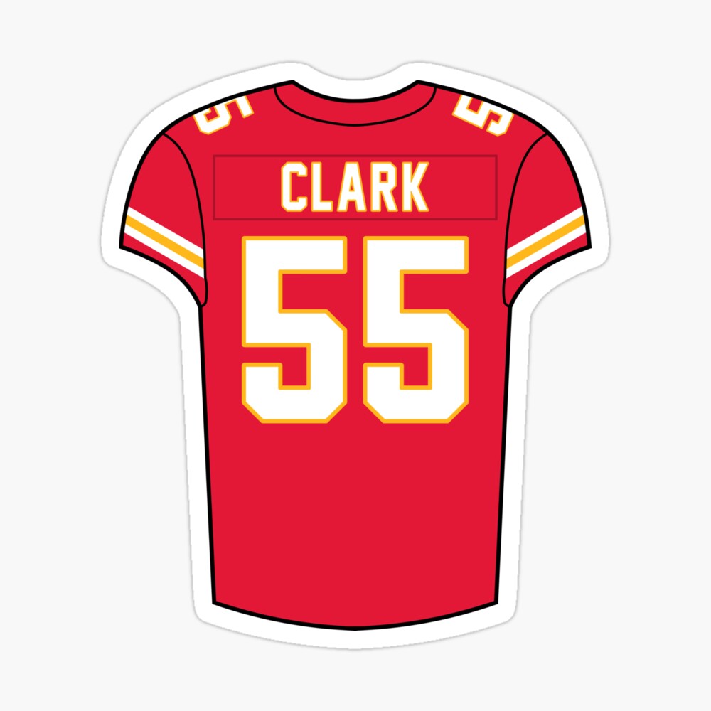 Frank Clark Home Jersey Canvas Print for Sale by designsheaven