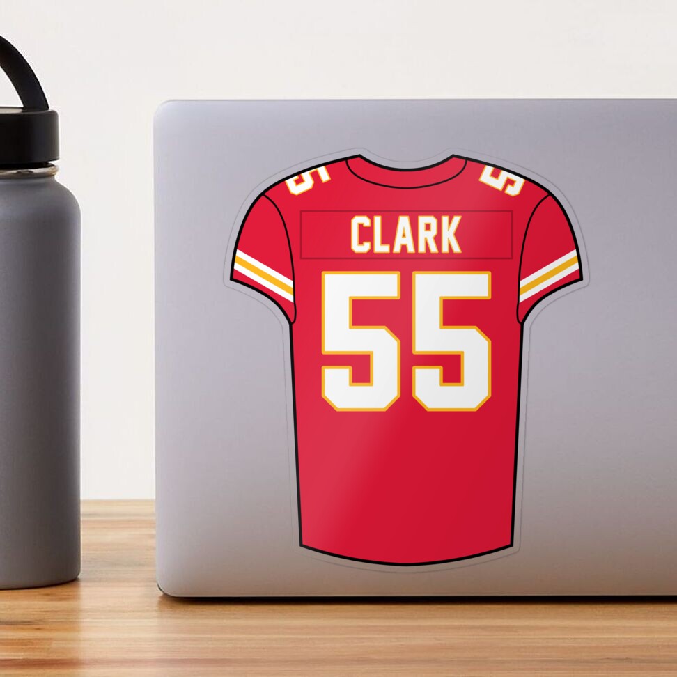 Chris Jones Away Jersey Sticker for Sale by designsheaven