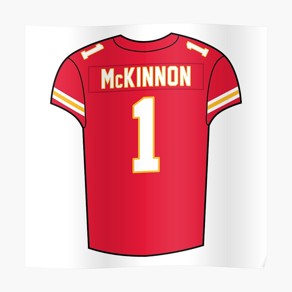 Jerick McKinnon Home Jersey' Sticker for Sale by designsheaven