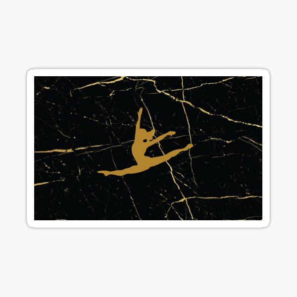 Gymnast Silhouette Sticker For Sale By Sportart Redbubble