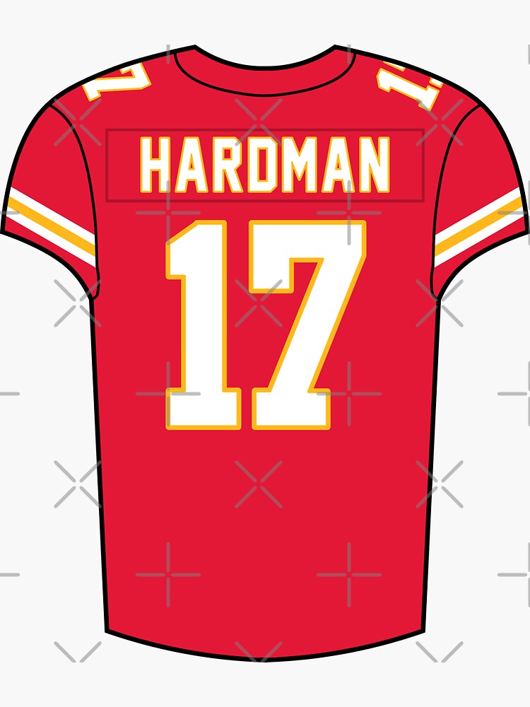 Mecole Hardman Away Jersey Sticker for Sale by designsheaven