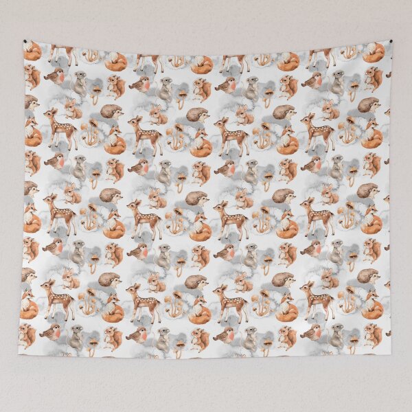 Item preview, Forest little animals and mushrooms designed and sold by SweetPea49.