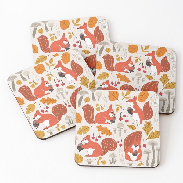 Item preview, Fall themed cute squirrels designed and sold by SweetPea49.