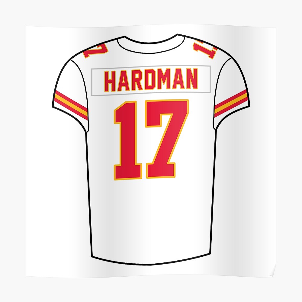 Mecole Hardman Away Jersey' Sticker for Sale by designsheaven