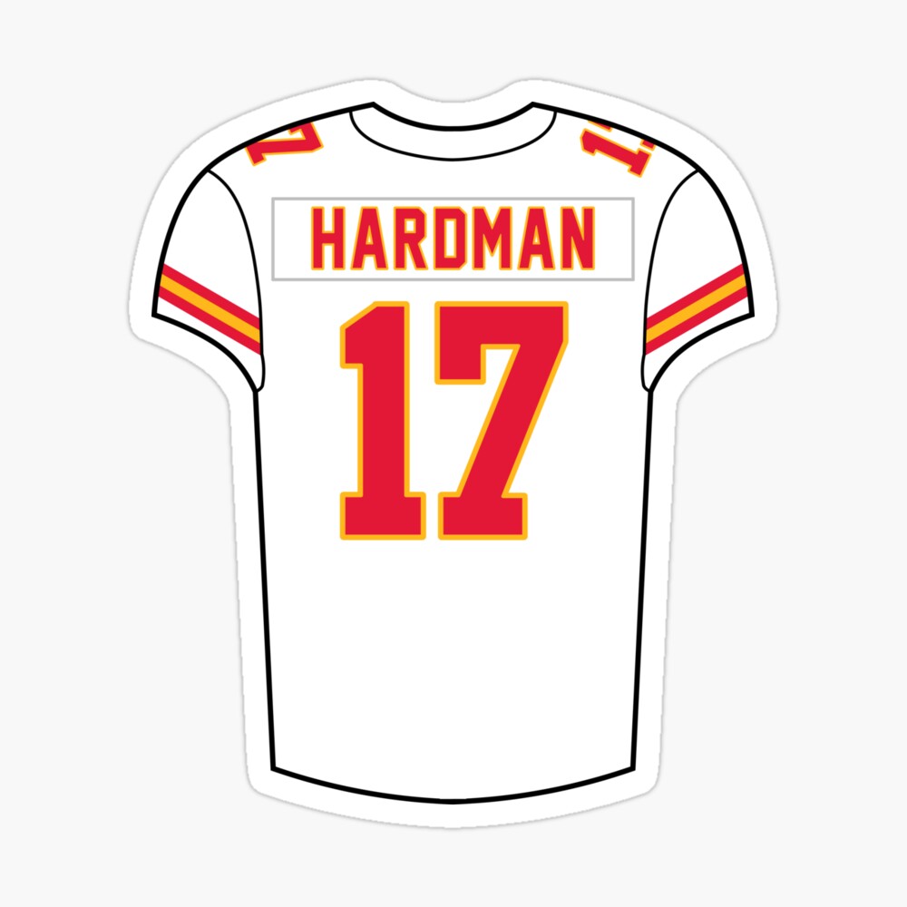 Mecole Hardman Away Jersey | Sticker