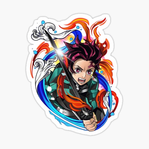 Demon Slayer Tanjiro Sticker By Snatchedesigns Redbubble 7363