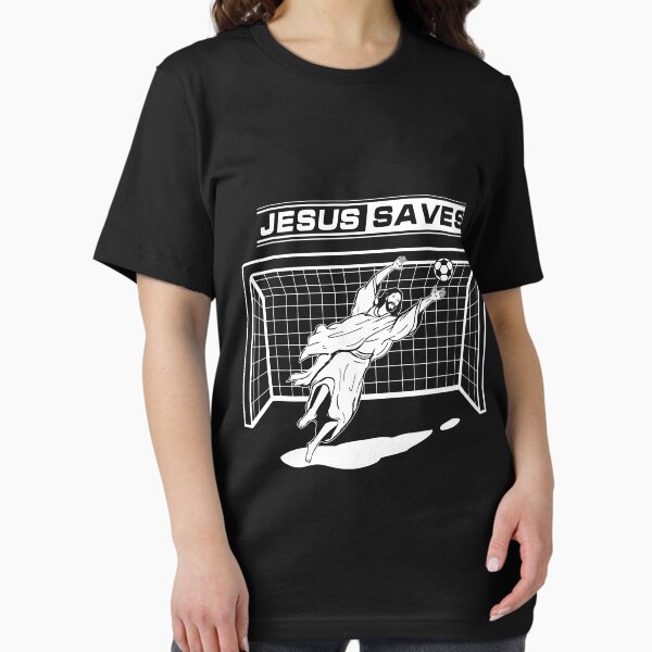 Item preview, Jesus Saves Christ Soccer Goalie T Gift Girls Boys Men  designed and sold by RolandSt.