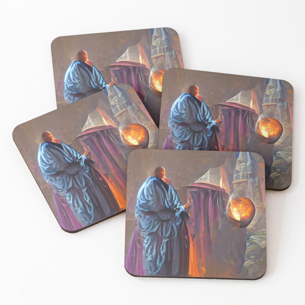 Item preview, Coasters (Set of 4) designed and sold by EtherealLabAI.