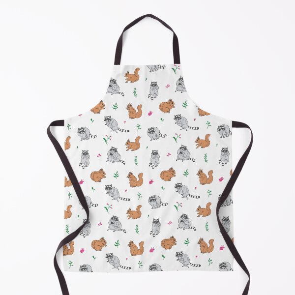 Item preview, Seamless cartoon raccoon and squirrel designed and sold by SweetPea49.