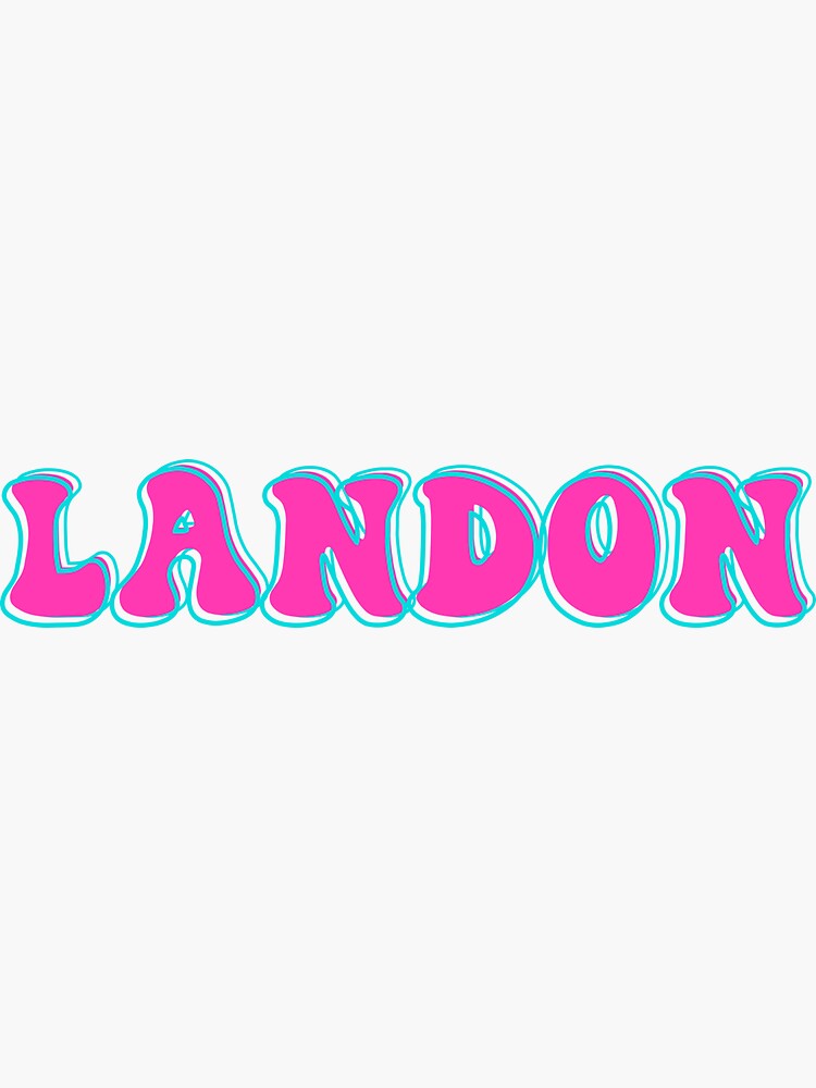 “LANDON Name - LANDON Name Cute Design” Sticker by Custom-Name | Redbubble