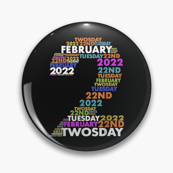 Item preview, Twosday Tuesday - February 2nd 2022 - Commemorative Twosday T-Shirt designed and sold by Besnier-Rahel.