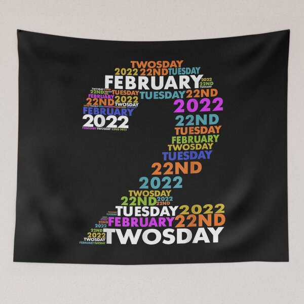 Item preview, Twosday Tuesday - February 2nd 2022 - Commemorative Twosday T-Shirt designed and sold by Besnier-Rahel.
