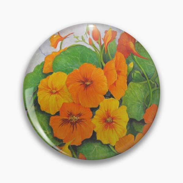 Item preview, Nasturtiums 1 Watercolour Painting designed and sold by Heatherian.