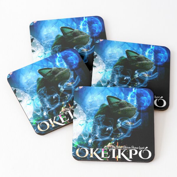 Item preview, Okeikpo - The Wise African Agama Lizard, Fantasy, Jungle Animals, Amphibians, Dystopia designed and sold by blazegoldburst.