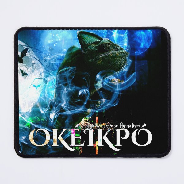 Item preview, Okeikpo - The Wise African Agama Lizard, Fantasy, Jungle Animals, Amphibians, Dystopia designed and sold by Astral Karma.