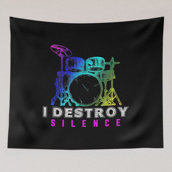 Item preview, I Destroy Silence Funny Gift Drummer designed and sold by Lizaplim635.