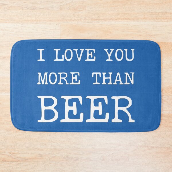 Item preview, I Love You More Than Beer | Happy Valentines Day | Funny Valentines Day designed and sold by DrawingBoard.