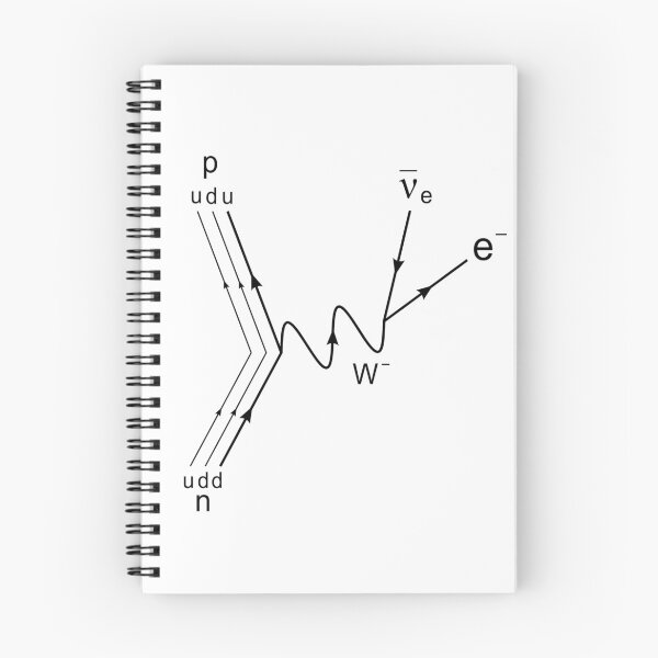 Item preview, Feynman diagram, proton neutron scattering designed and sold by NoetherSym.