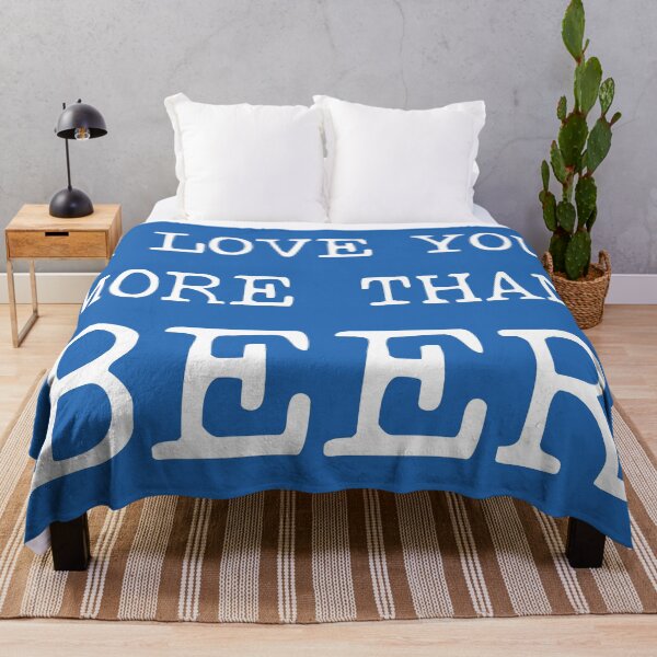Item preview, I Love You More Than Beer | Happy Valentines Day | Funny Valentines Day designed and sold by DrawingBoard.