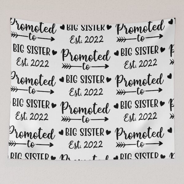 Aperçu de l'œuvre Promoted Big Sister birthday Older Sister Happy Birthday Sister Party Love sister Inspiration Joy Mood 2022 créée et vendue par DesignByHeartUK.