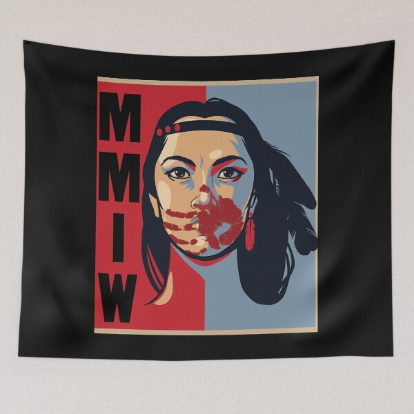 Item preview, MMIW Awareness Native American Woman Artwork For The Missing And Murdered Indigenous Women T Essenti designed and sold by peggkenn.