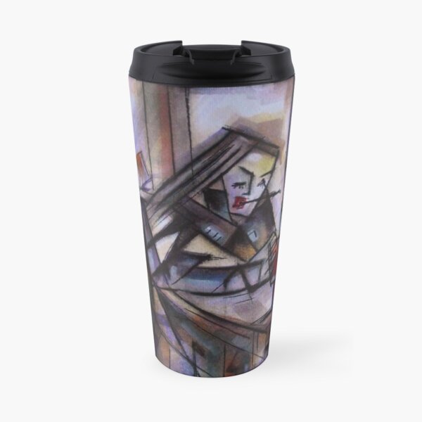 Girl, Wine, Book Travel Mug