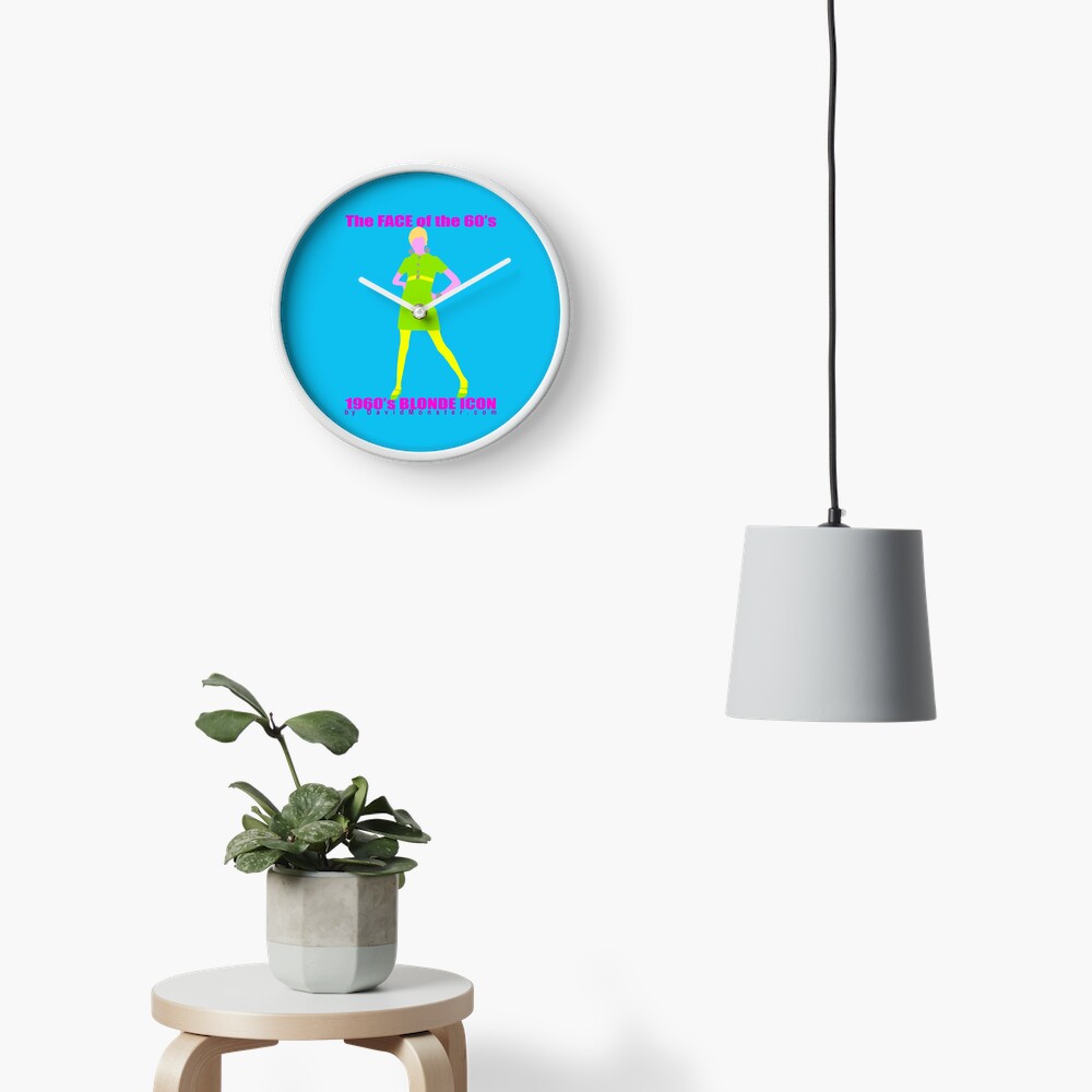 The Face of the 60's Silhouette Clock
