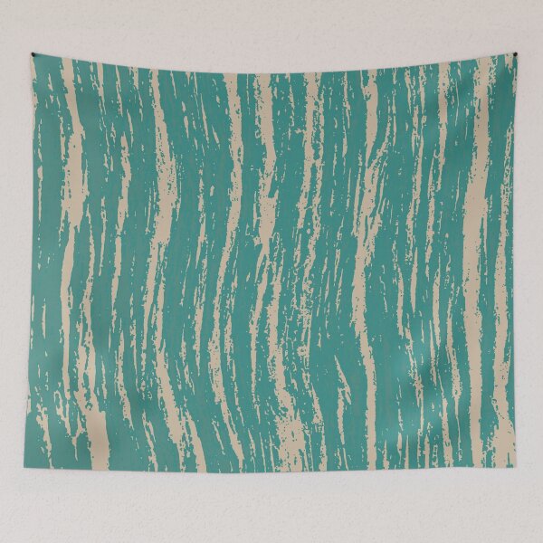Item preview, Abstract, chic and modern wave line art in Green and light yellow color designed and sold by jeanyun48.