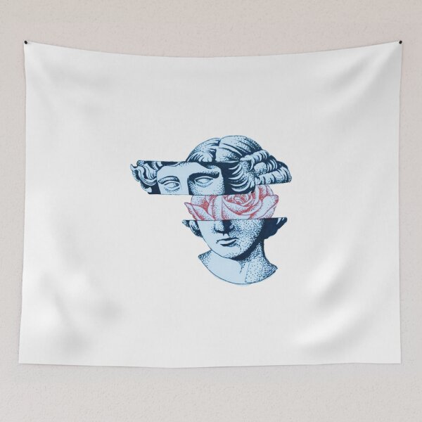 Item preview, Pink Flower Blue Statue designed and sold by Binod Kashyap.