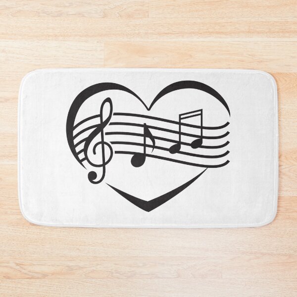 Item preview, St Valentine's Day Musical Note Heart designed and sold by MottoDigging.