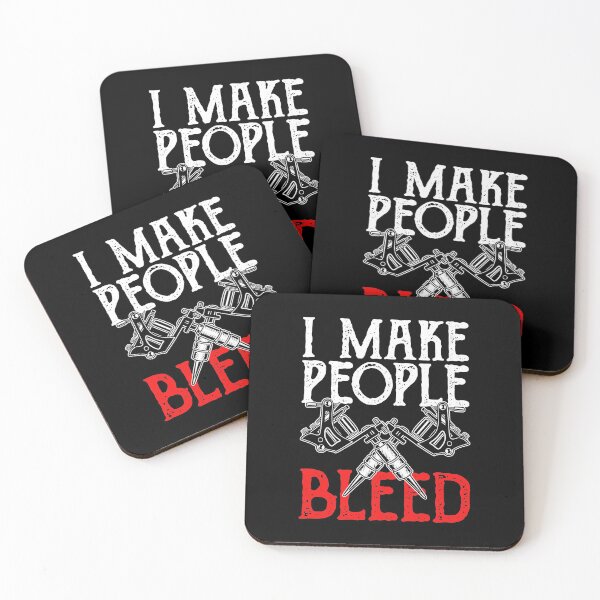 Item preview, I Make People Bleed Funny Tattoo Artist designed and sold by andrewbrian.