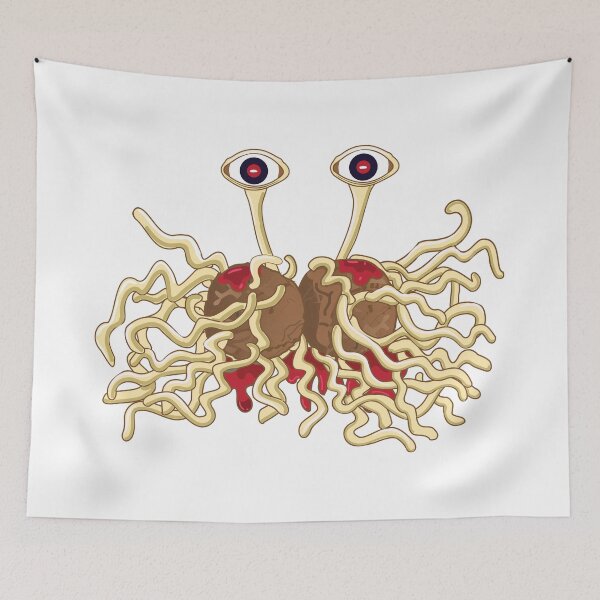 Item preview, rAMEN Flying Spaghetti  Monster pastafarianism Skeptic Atheist designed and sold by alltheprints.