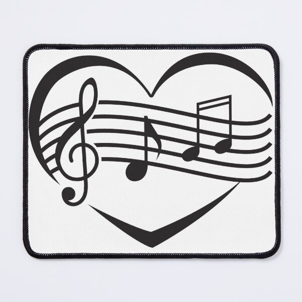 Item preview, St Valentine's Day Musical Note Heart designed and sold by MottoDigging.