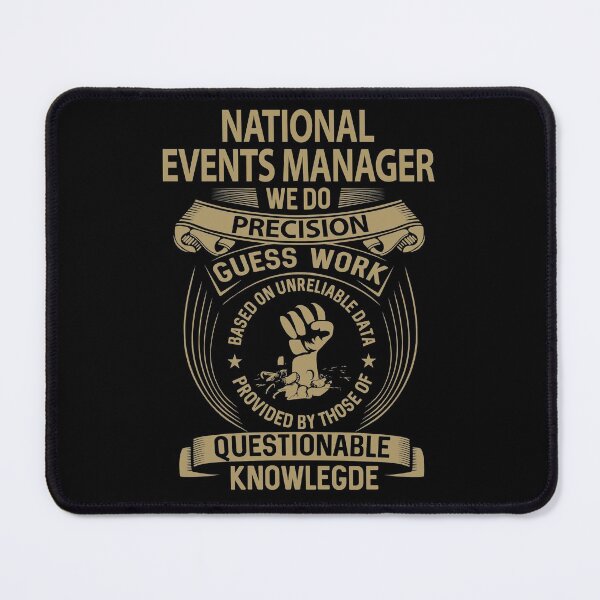 Artikelvorschau, Nationales Event-Manager-T-Shirt – wir tun Präzisions-Job-Geschenkartikel-T-Stück entworfen und verkauft von paneczkopat.