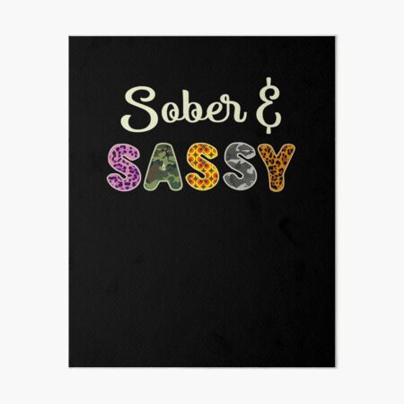 Vista previa del artículo con la obra «Sobrio y Atrevido», diseñado y vendido por The Sober Frootcake.
