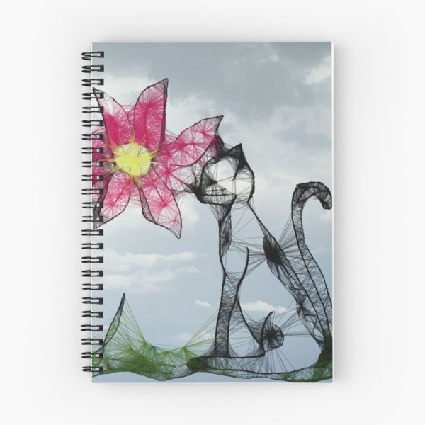 Item preview, Scribbler Flowery with Cat designed and sold by Roswitha Lorz.