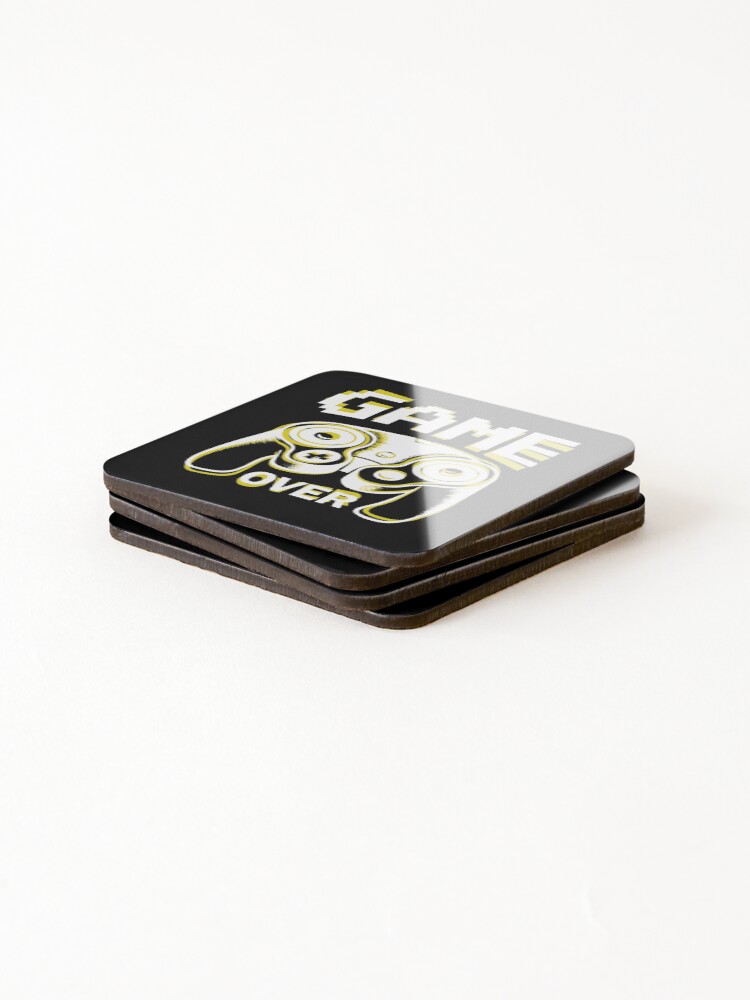 Thumbnail 4 of 5, Coasters (Set of 4), Game Over designed and sold by patternprint1.