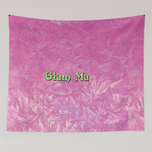 Item preview, Glam Ma Grandma Real Housewives Glitter Pink Background designed and sold by lorrinani.