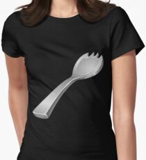 Wetdryvac Presents Glitch: artifact platinumium spork Women's Fitted T-Shirt