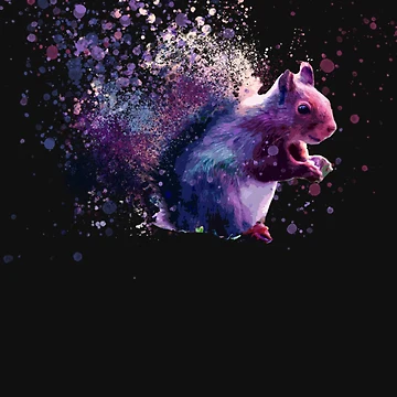 Artwork thumbnail, Exploding Squirrel Sticker by MaximilianWolf
